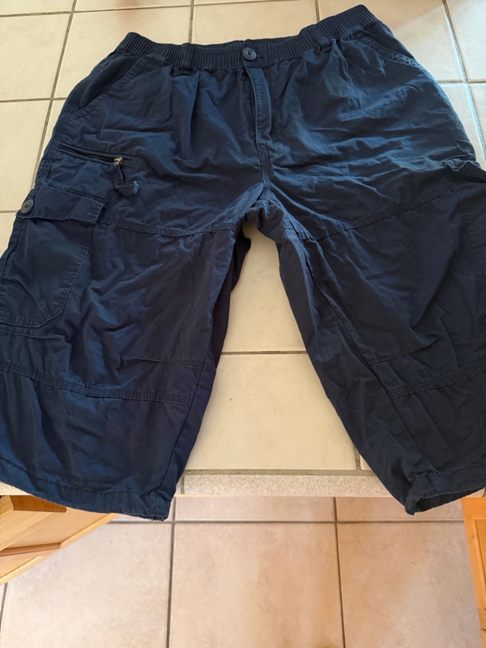 Men's Navy Cargo Shorts